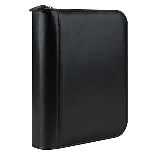 Franklincovey - Fc Signature Binder - Leather - Zipper Binder For Planners (Compact, Black) #TOP1