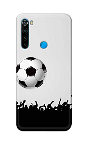 Image of Printed Hard Back Cover Case for Mi Redmi Note 8 Back Cover (Football Icon) -1302