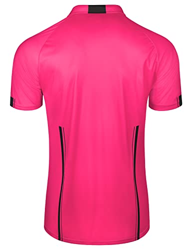 image for FitsT4 Sports Pro Soccer Referee Jersey Short Sleeve Ref Shirts New-Pi