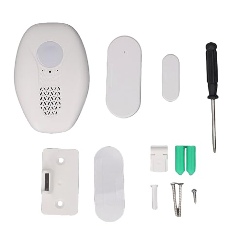 Dörr och Fönster öppen Varning, Enkel Installation Anti Inbrottsvarning 98.4ft Intervall Magnetiskt Trådlöst Dörrsensorlarm för Butikssäkerhet (80db)