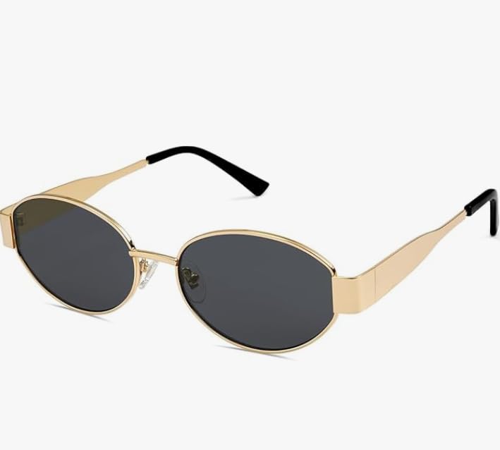 LEXIE LUIS Fashionable Retro Oval Sunglasses for Women & Men | Trendy, Stylish & Classic 90s-Inspired Design | UV400 Prote... - Review, Price and Buying Guide