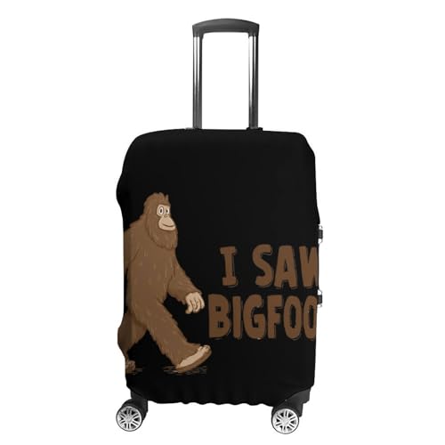 Sasquatch I Saw Bigfoot Luggage Covers Washable Travel Suitcase Cover Elastic Baggage Protector
