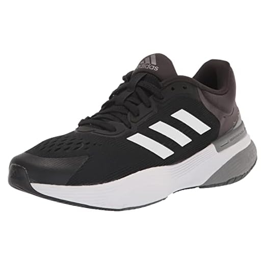 adidas Tênis de corrida feminino Response Super 3.0, Core Black/Ftwr Branco/Carbono, 37