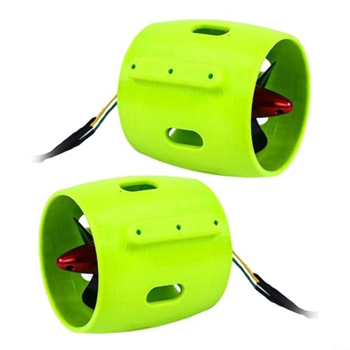 Alanmoship Hélices de empuje subacuático 12-24V Motor eléctrico sin escobillas para canoa, kayak, pesca, barco, tabla de remo, accesorios subacuáticos en sentido horario (1 par)