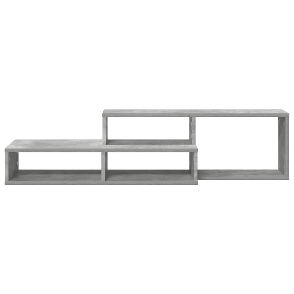 Moderner Wand TV Ständer 120x25x28, 5cm aus Holzwerkstoff, wandmontierter Fernsehständer mit Regal, platzsparendes Design für Wohnzimmer, Home Cinema und kleine Räume, matte 32-55 Zoll Fernseher