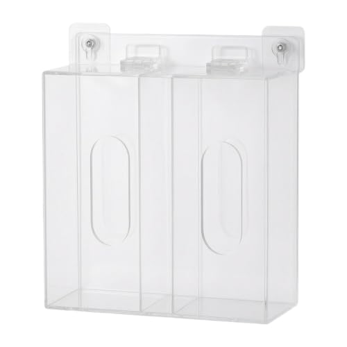 Dispensador de guantes de acrílico para pared: ordene cajas y guantes 2