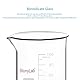 stonyLab Graduierte Glasbecher Set, Borosilikatglas Laborbecher in 5 Größen, 5 ml/10 ml/25 ml/50 ml/100 ml, Kombi-Pack