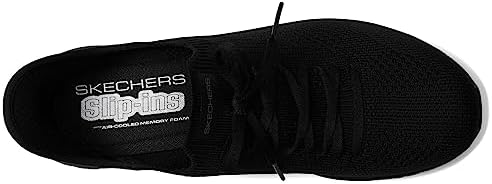 Skechers Women's Virtue-Divinity Sneaker, Black/Black=BBK, 9 | Image 1