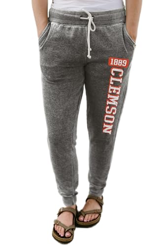 Clemson Tigers NCAA Officially Licensed Women's Jogger Sweatpants Burnout, X-Large