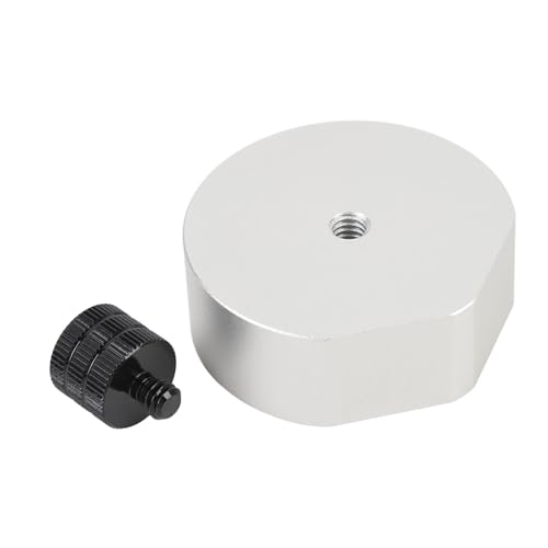EIMSOAH Mini Adaptador de Trípode de Aleación de Aluminio para Montaje en Plato: Adaptador de Montaje en Trípode Versátil y Duradero para Mini Antena Parabólica 1 X Tornillo para Fotografía Al Aire