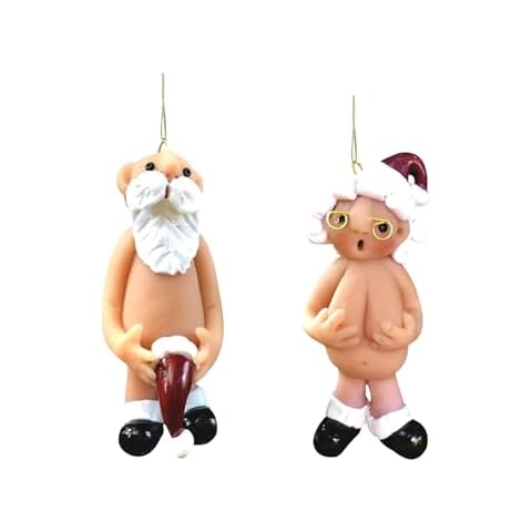 Naughty Santa Christmas Ornament Set Cover
