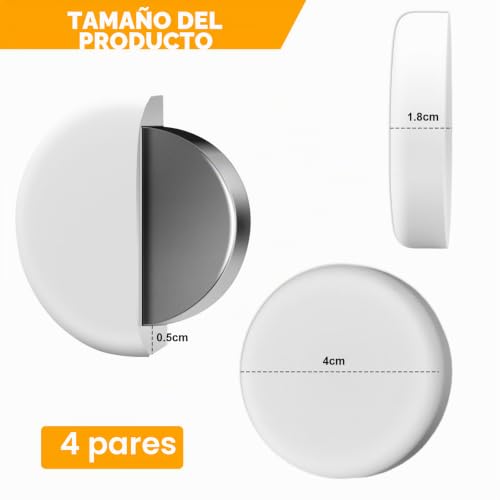 Miniatura 2 de Uhetlet 8 Pcs Pesos Para Cortinas De Ducha, Pesas Magnéticas Para Cortinas, Imanes Para Cortinas De Baño, Peso Para Cortina Exterior O Interior, Pesos Magneticos Para Cortina De Puerta Baño Y Mantel