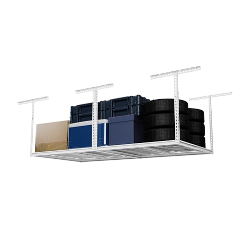 The Atlas Pro 4 x 8 ft Overhead Garage Storage Rack, Heavy Duty M...