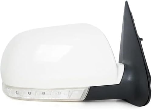 Rétroviseur extérieur 8 broches rabattable blanc droit pour Hyundai Santa Fe 2007-2012
