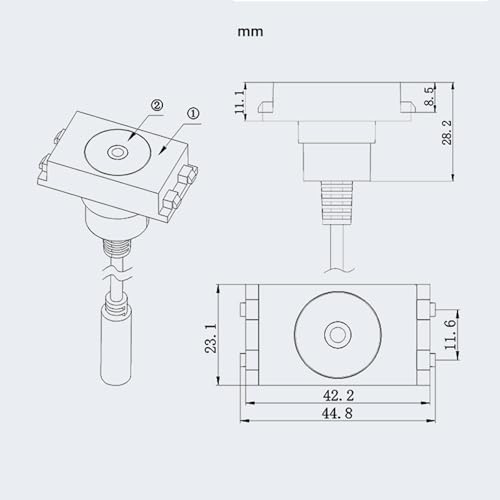 Cable Extensor de Audio 3.5mm Macho a Hembra miniatura 3