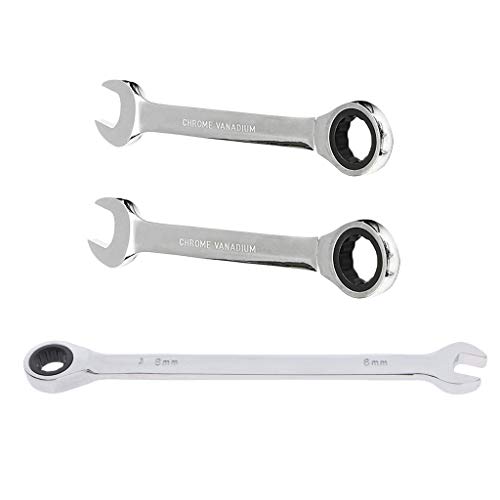 F Fityle 3x Reparação Automática De Chave Inglesa De Chave De Catraca Métrica Manter Ferramentas 6/7