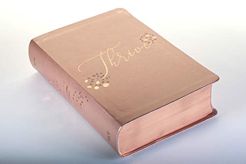 NLT THRIVE Devotional Bible for Women, Rose Metallic: New Living Translation, Rose Metallic, Leatherlike