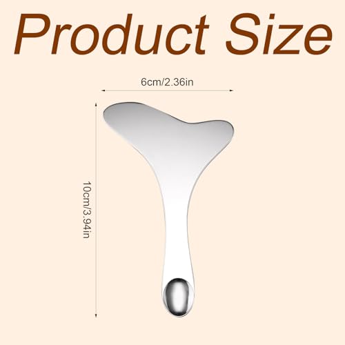 BOXOB 4pcs 304 Stainless Steel Eyeliner Stencil, Reusable Wing Eye Liner Guide Auxiliary Tool Multifunctional Metal Mascara Shield for Eyeshadow and Eyelashes Applicator Quick Makeup Template - Image 3