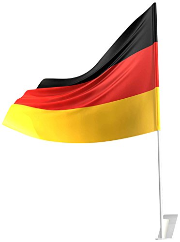 Amscan 400204 – Drapeau de voiture de l'Allemagne, env. 30 x 40 cm, drapeau de la Coupe du monde