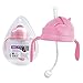 3-in-1 Straw Sippy Cup Conversion Kit for Comotomo Baby Bottle, 5 Ounce and 8 Ounce (Weighted Straw, Pink)