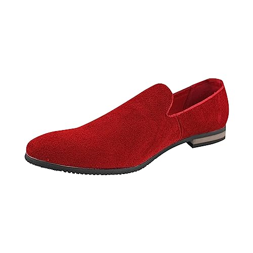 Genuine Suede Men's Dress Slip On Loafers2