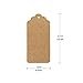 Blisstime Gift Tags 200 Pcs Kraft Paper Tags Hang Tags Blank Tags with 656ft Jute Twine String