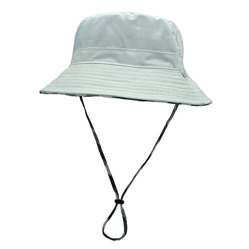 LLmoway Kids UPF50+ Bucket Sun Hats Cotton Lined Lightweight Reversible 3T-8Y2