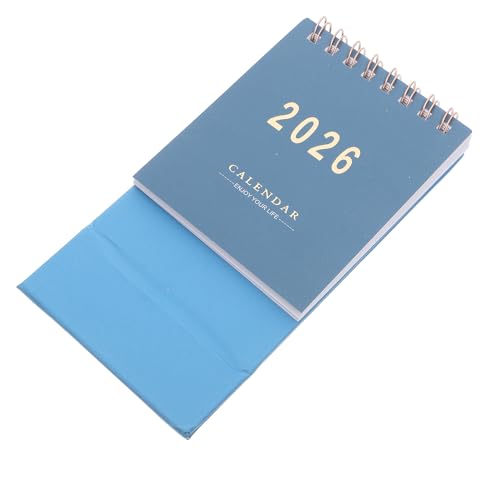 Sewroro 卓上カレンダー ミニ 折りたたみ式スタンド付き 小型デスクカレンダー 厚手インク耐性紙 おしゃれな卓上メモ帳兼用 教師 オフィス