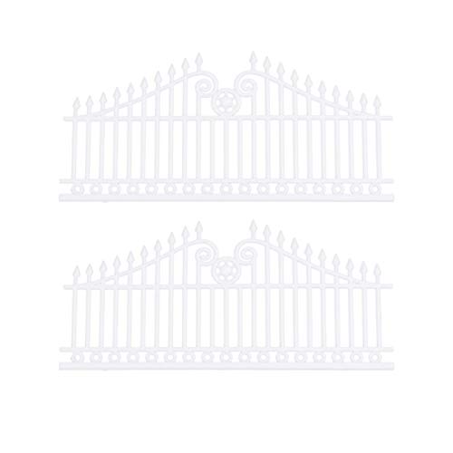 NICEXMAS Cerca de PlÃ¡stico de Jardim Decorativo Cerca de Piquete Branco Protetor Protetor de Borda
