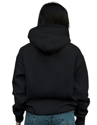 Image of Women's Printed Fleece Hoodie Sweatshirt | Soft Warm Winter Hooded Top for Women & Girls