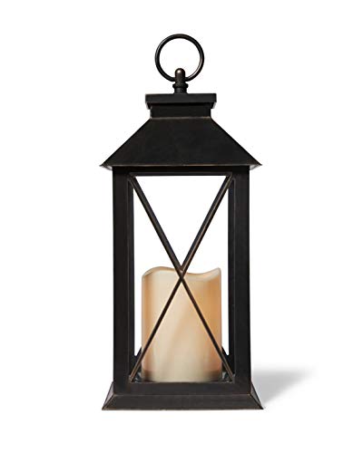 Image of A Cheerful Giver Flickering Flameless Candles with Remote - LED Battery Candles for Indoor /Outdoor Use - Wedding Decorations and Table Decor - 5.5 inch W x 13.5 inch H x 1.5 inch L - Copper