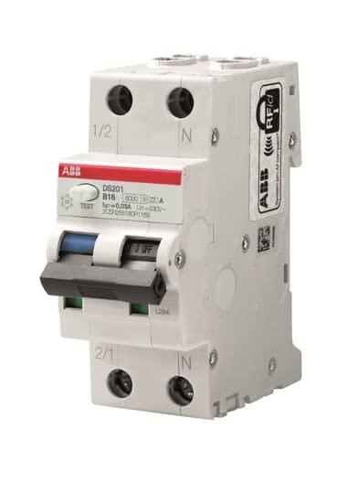 ABB FI/LS-Schalter 6kA Typ A, K 16, 30mA ABB DS201 K16 A30