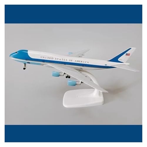 Avión de metal Air Force One Boeing B747 de 20 cm ideal para decorar despachos 5