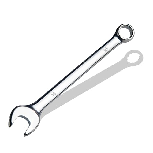 pgroup 16mm Metric Combination Wrench CR-V Steel with Mirror Polish 12-Point Design 15-Degree Offset Perfect for Auto Repair Household Car & Truck Emergency