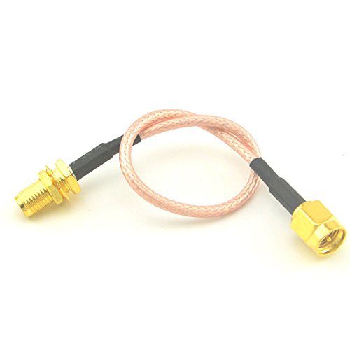 5.9'' RF Coaxial Pigtail RG316 Cable with SMA Plug Male to SMA Jack Female Connector Cord(Pack of 2) Ships from USA