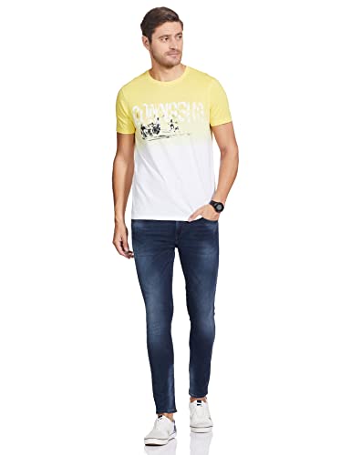 Image of Spykar Men's Printed Slim Fit T-Shirts