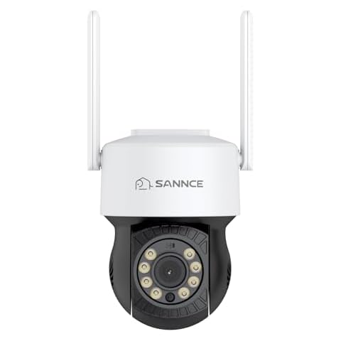 SANNCE 5MP Wireless Security Camera with Zoom Cover