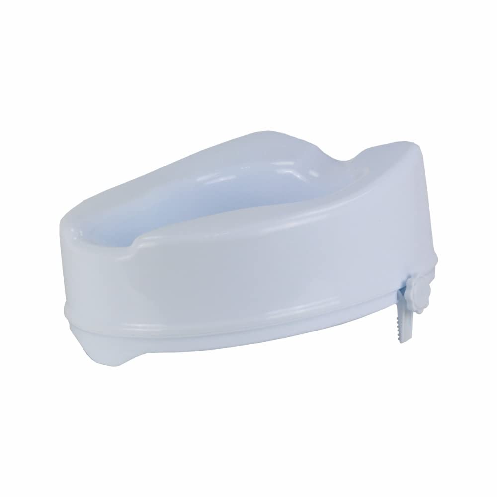 Vissco Comfort Commode Elevated Seat (2 Inch Height) Without Lid, Comfortable, Lightweight