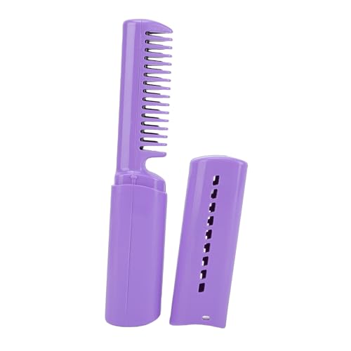 Plancha para el cabello inalámbrica ZJchao, peine alisador iónico con doble funcionalidad para alisar y rizar, herramienta de estilo portátil con carga USB y batería de 800 mAh miniatura 1