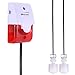 Detección de Alarma bajo de Agua, Alarma estroboscópica roja de 120dB, Sensor de Nivel de Agua (Volumen Ajustable), Cable de sonda de 5 m, Puede detectar desbordamiento y Falta de Agua