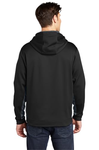 SPORT-TEK Unisex Sport-Wick CamoHex Fleece Colorblock Hooded Pullover3