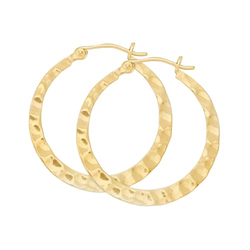 Silpada 'Full Circle' 18K Yellow Gold-Plated Sterling Silver Hoop Earrings #TOP4