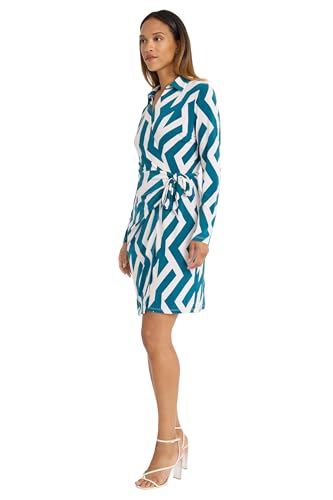 Donna Morgan Long Sleeve Perfect Wedding Guest Or Bridal Shower Casual Wrap Dress for Women2