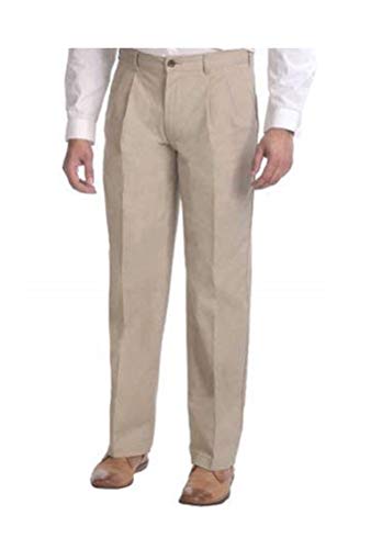 Puritan Men's Wrinkle-Resistant Pleat-Front Khaki Pants 42x30
