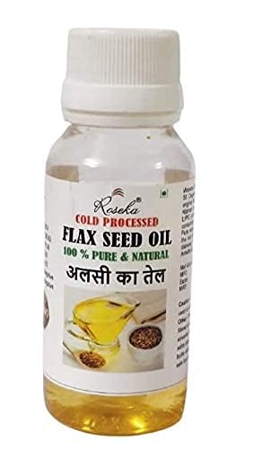 ROSEKA Cold Pressed Flaxseed, Alsi Ka Tel Tisi Oil Rich in Omega 3-6-9 Weight Loss Fiber Rich Health Care - Fish Oil (50 ml, Pack of 1)-picture-19