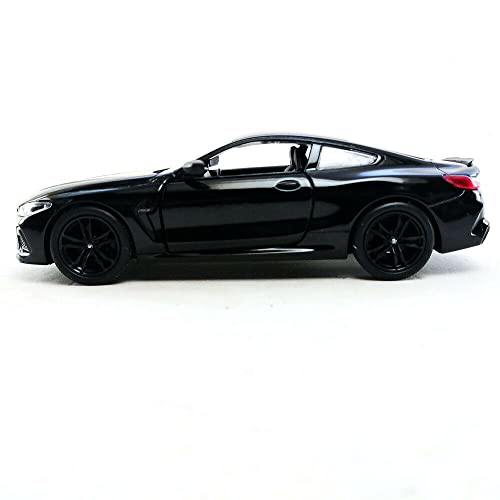 Kinsmart Bmw M8 Competition Black Red 5" 1:36 Scale Die Cast Metal Model Toy Car W/ Pullback Action #TOP2