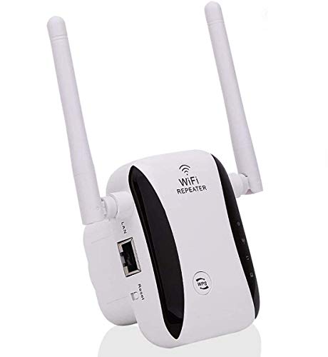WLAN Verstärker, 2.4GHz 300Mbps WLAN Verstärker für Steckdose, WiFi Verstärker WiFi Extender mit LAN Port/WPS Taste/RP & AP Modus Plug and Play