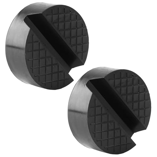 2Pcs Rubber Jack Pad for Trolley Floor Jack Disk Pad
