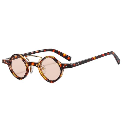 Lunettes de soleil léopard champagne avec verres clairs océan pour révéler votre singularité