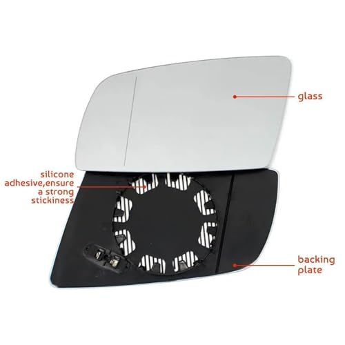 Verre de rétroviseur pour BMW E60 E61 grand angle de qualité supérieure